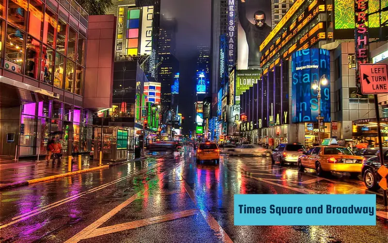 Times Square and Broadway